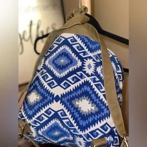 Bags | Mudo Accessories Vintage Bluewhite Beautiful Backpack  display picture 2